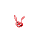 Red Rabbit Sticker