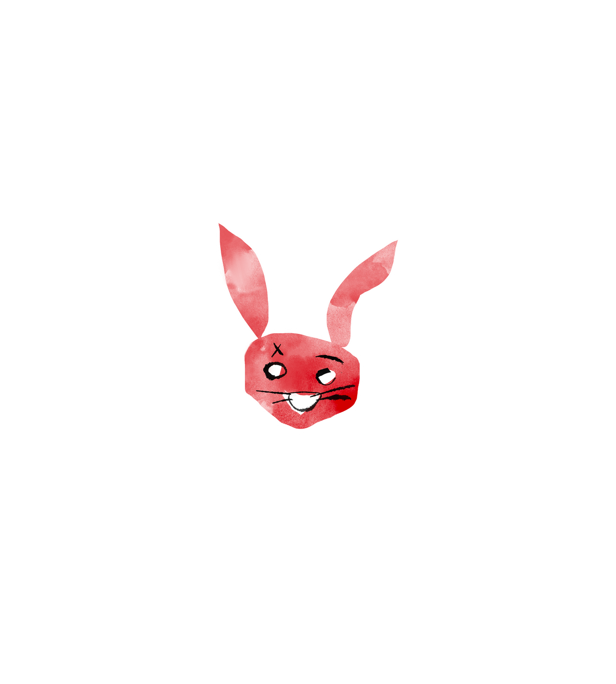 Red Rabbit Sticker