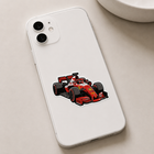 Red Formula Race Car Sticker