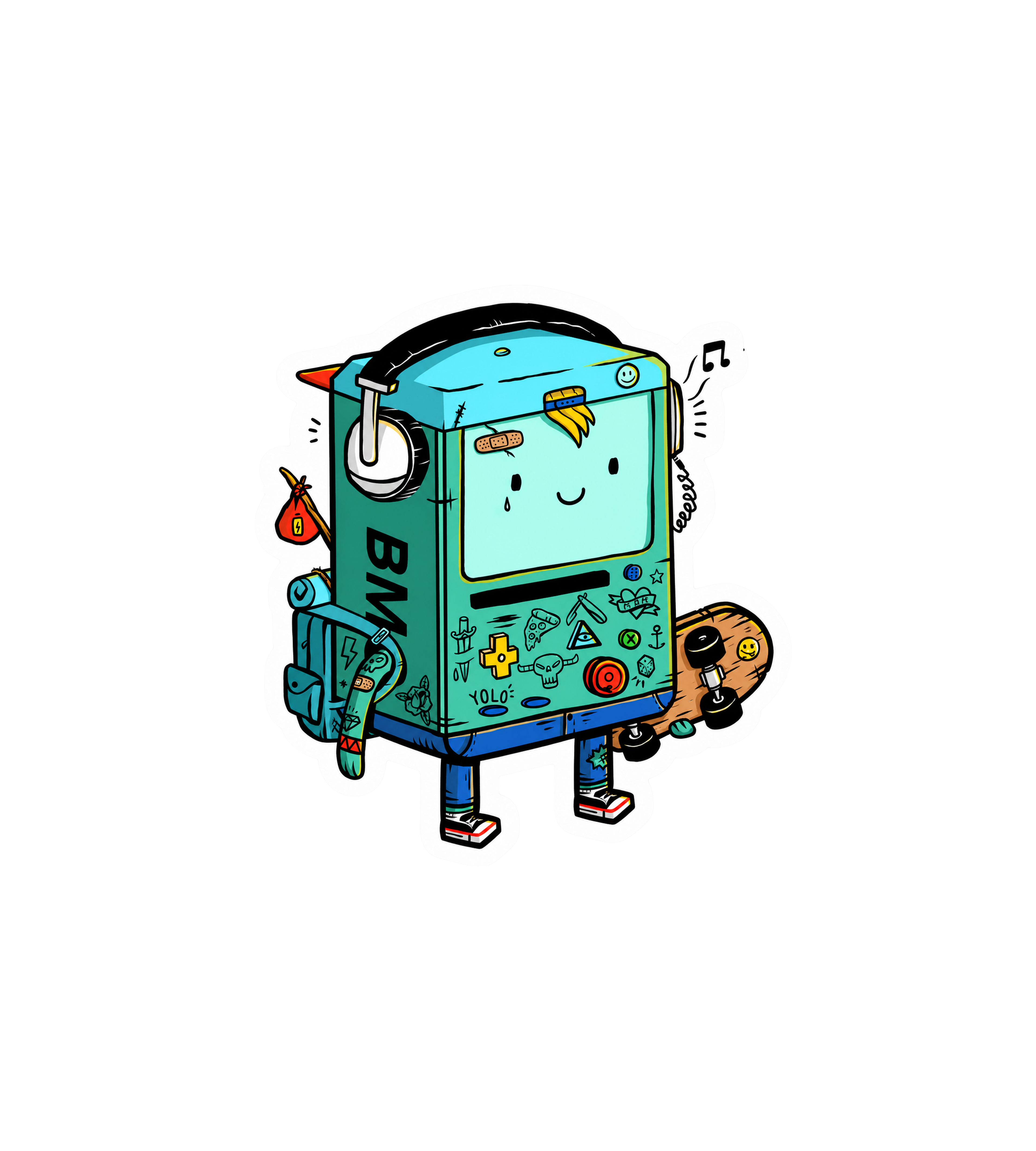 Retro Game Console Adventurer Sticker