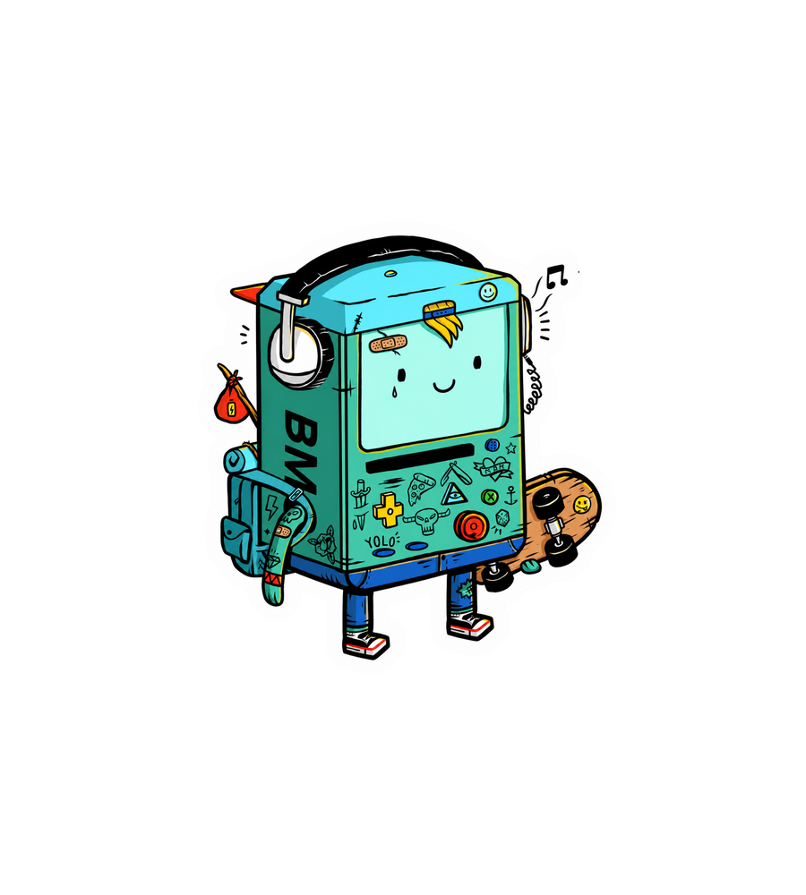 Retro Game Console Adventurer Sticker