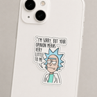 Opinion Means Very Little Rick Sticker