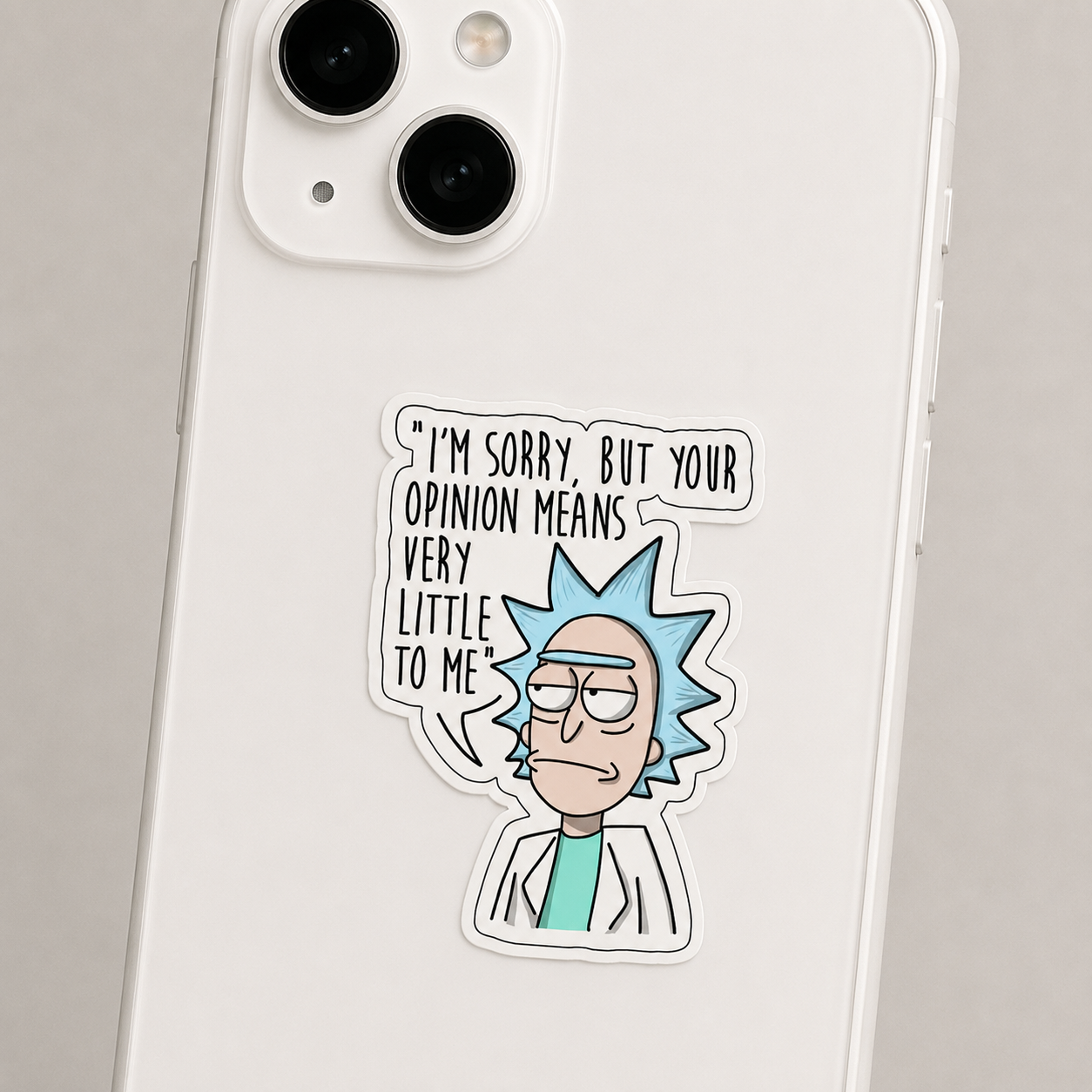 Opinion Means Very Little Rick Sticker