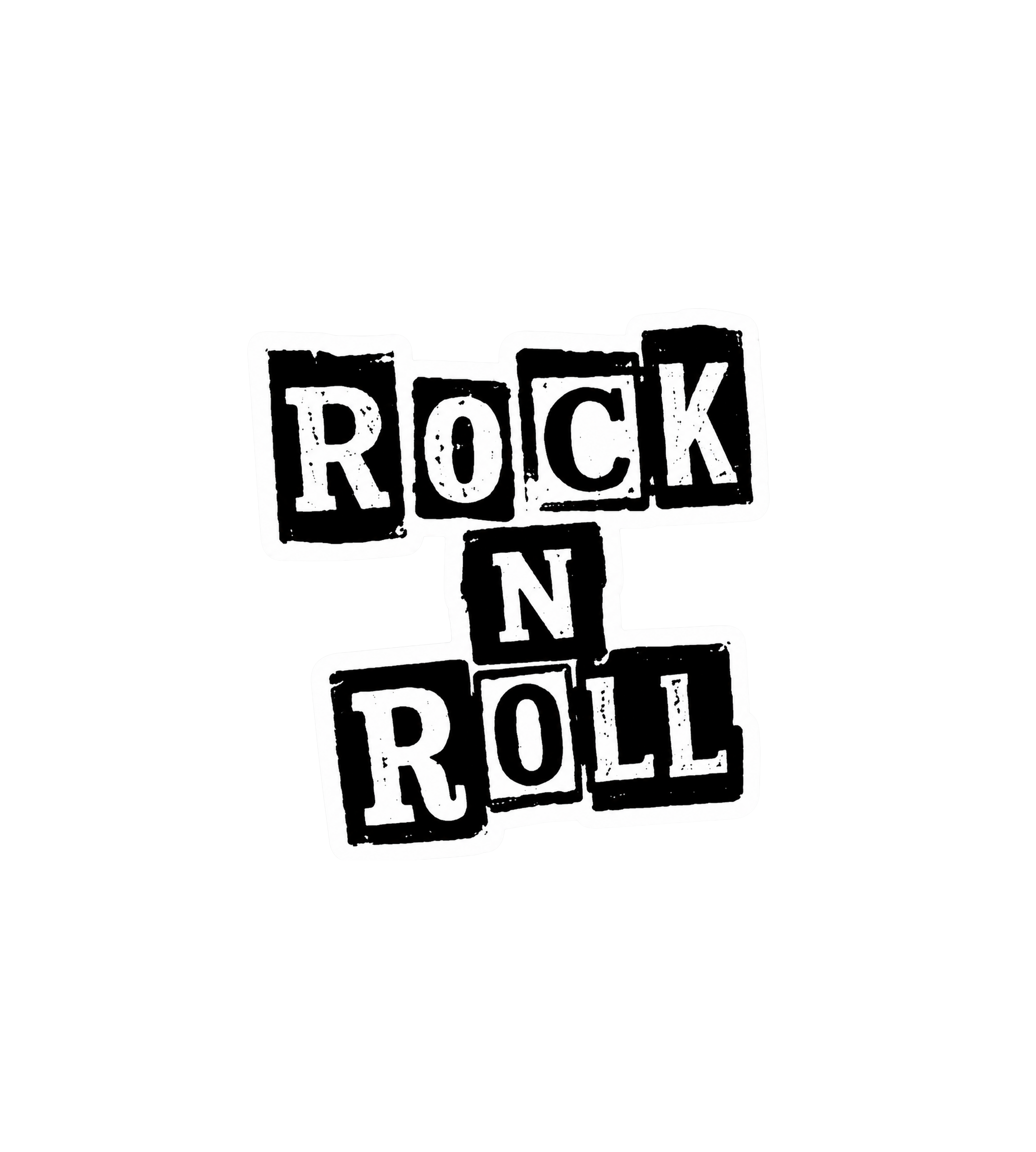 Rock N Roll Vinyl Sticker