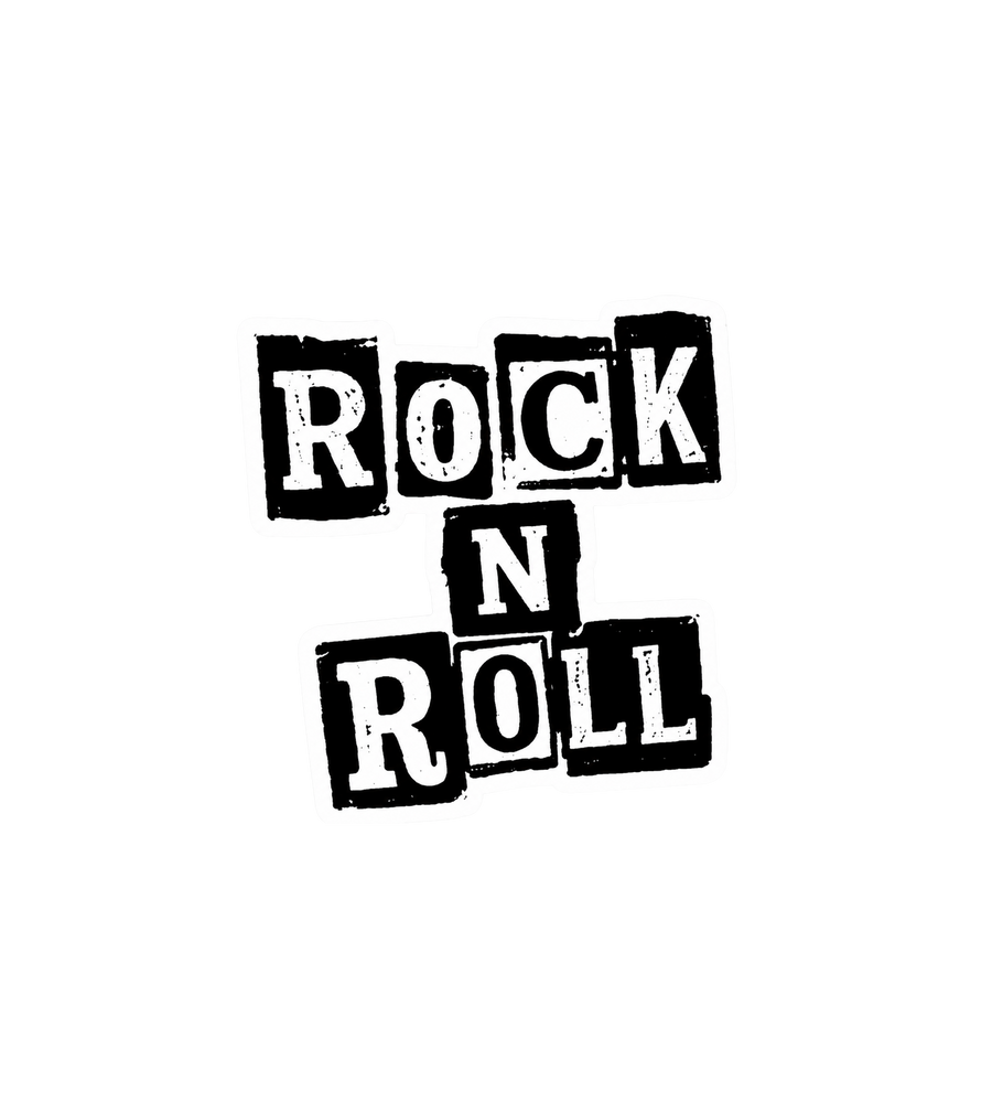 Rock N Roll Vinyl Sticker