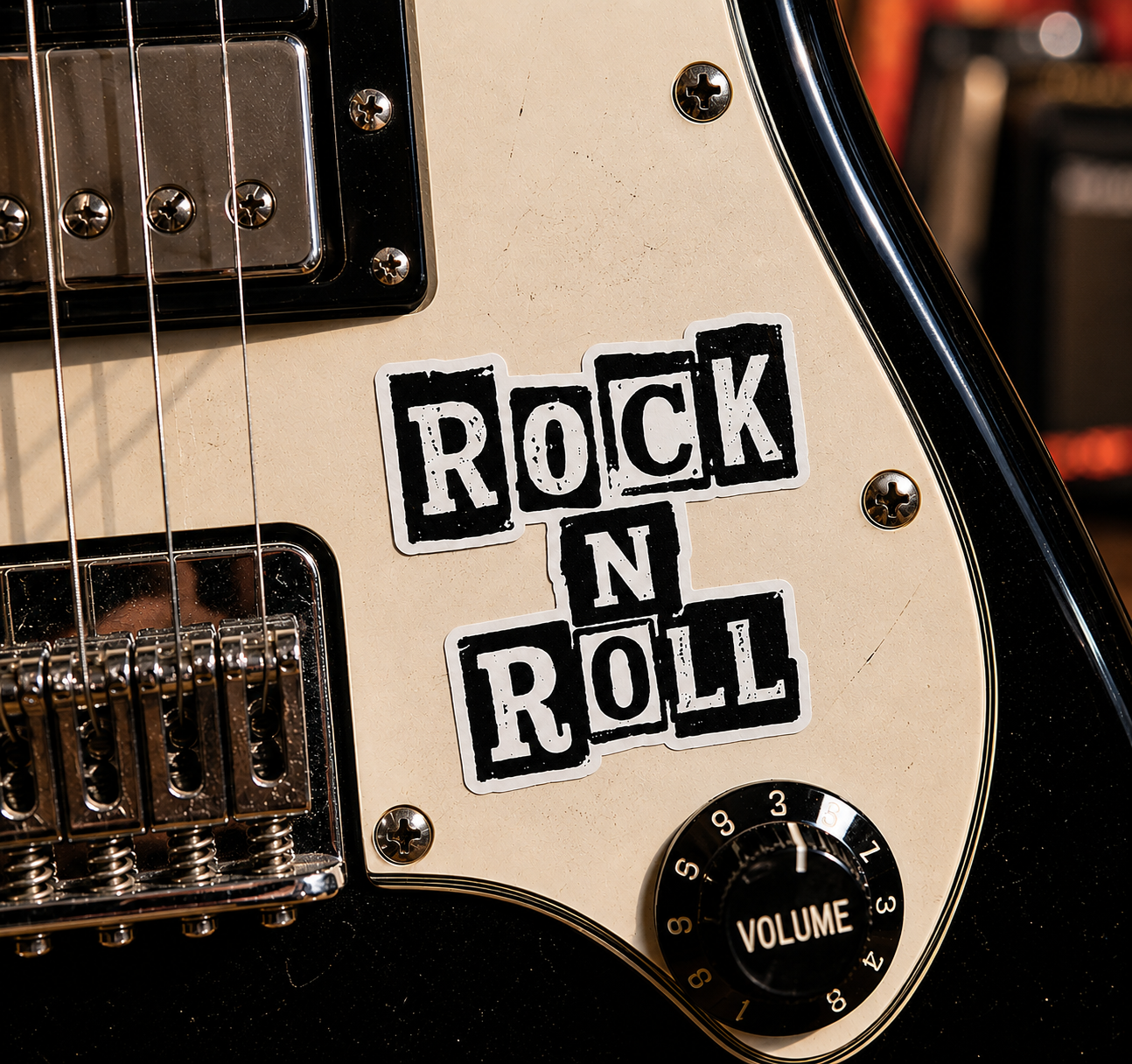 Rock N Roll Vinyl Sticker