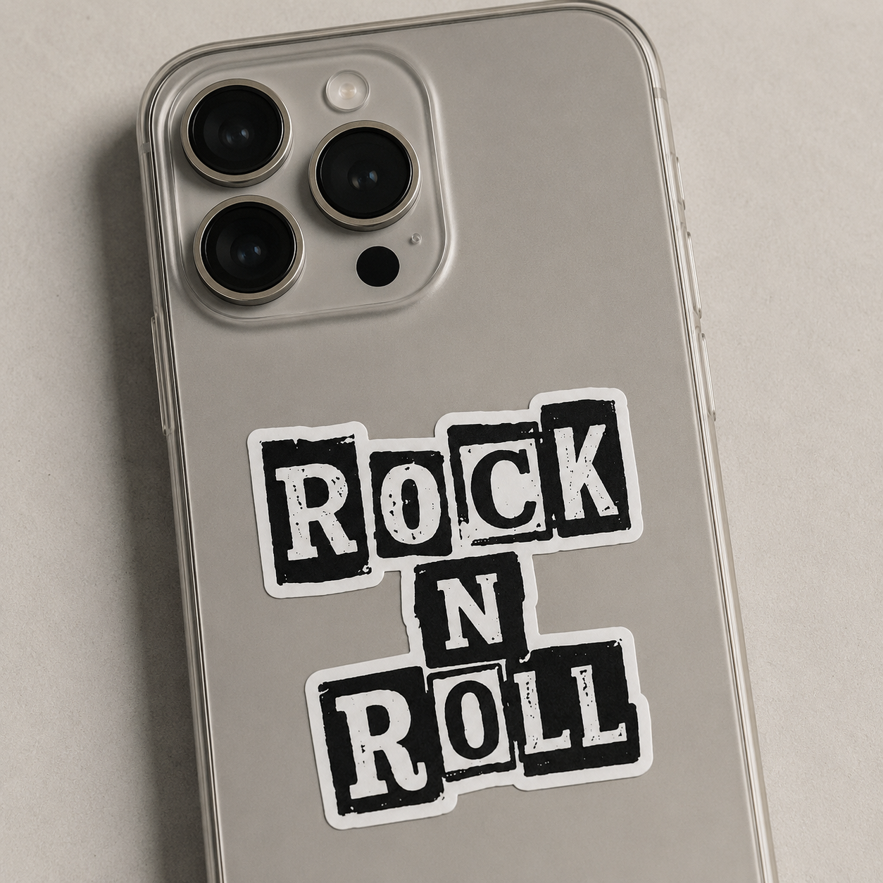 Rock N Roll Vinyl Sticker