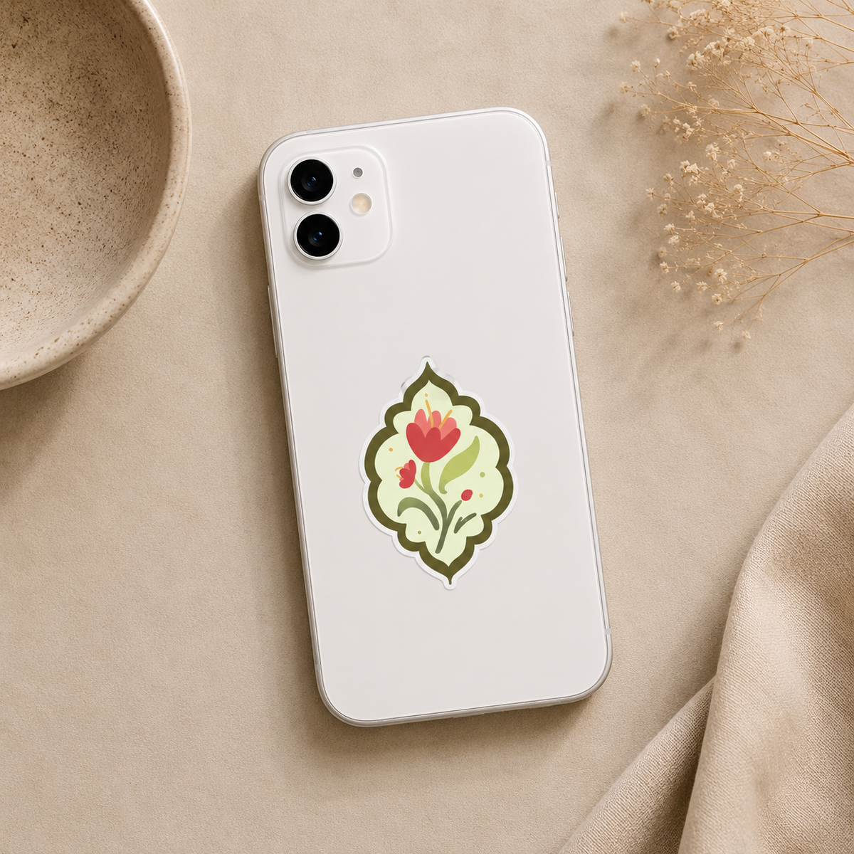 Floral Leaf Sticker