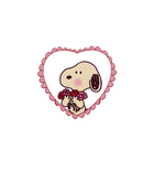 Snoopy Rose Bouquet Sticker