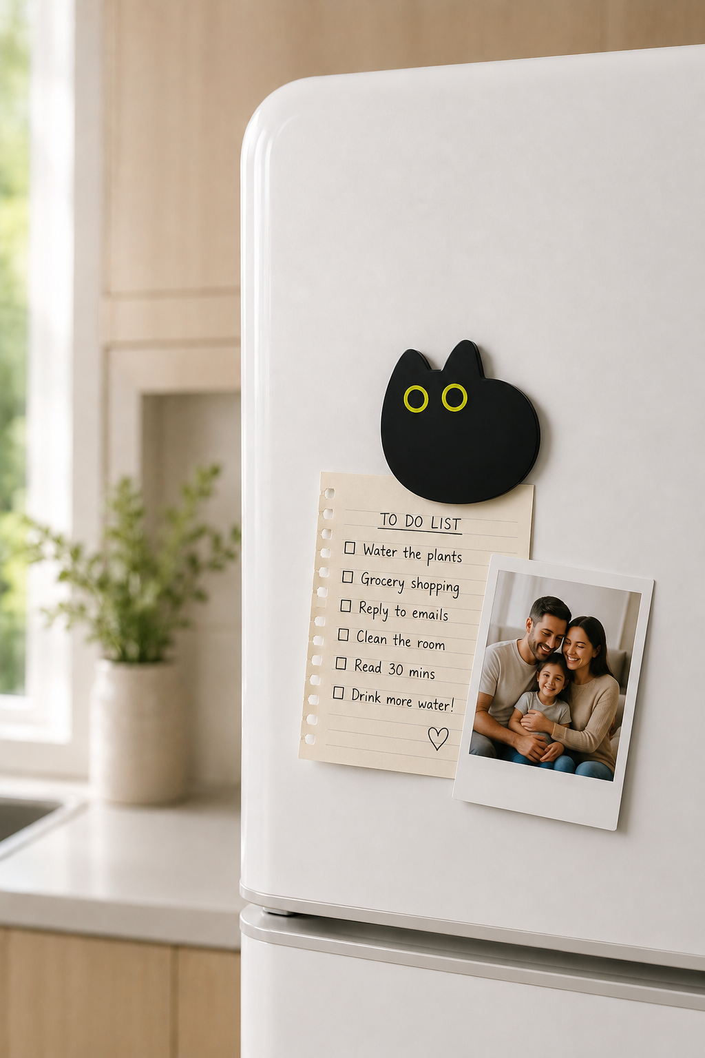 Black Cat Fridge Magnet Bundle – 5 Piece Set