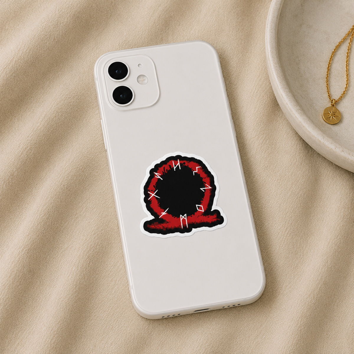 God of War Runes Dragon Sticker
