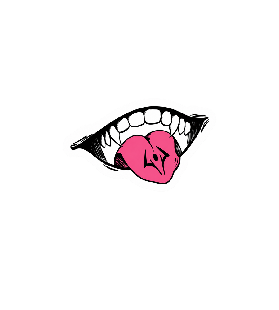 Sukuna Heart Bite Sticker