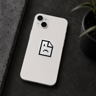 Sad File Icon Sticker