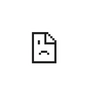 Sad File Icon Sticker