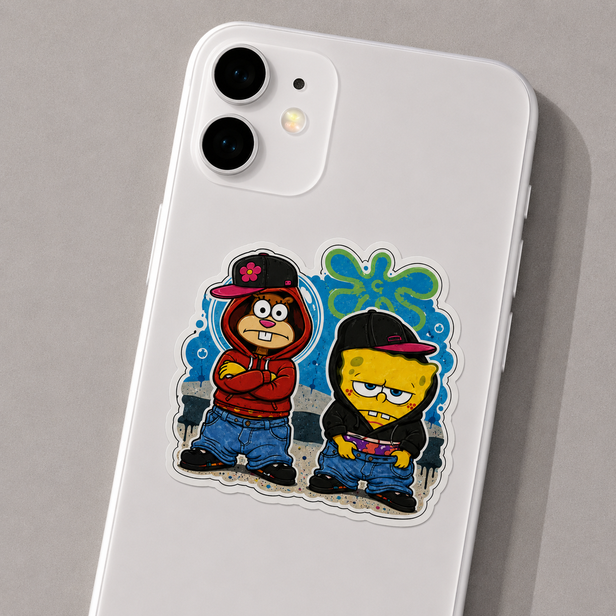 SpongeBob & Sandy Streetwear Sticker