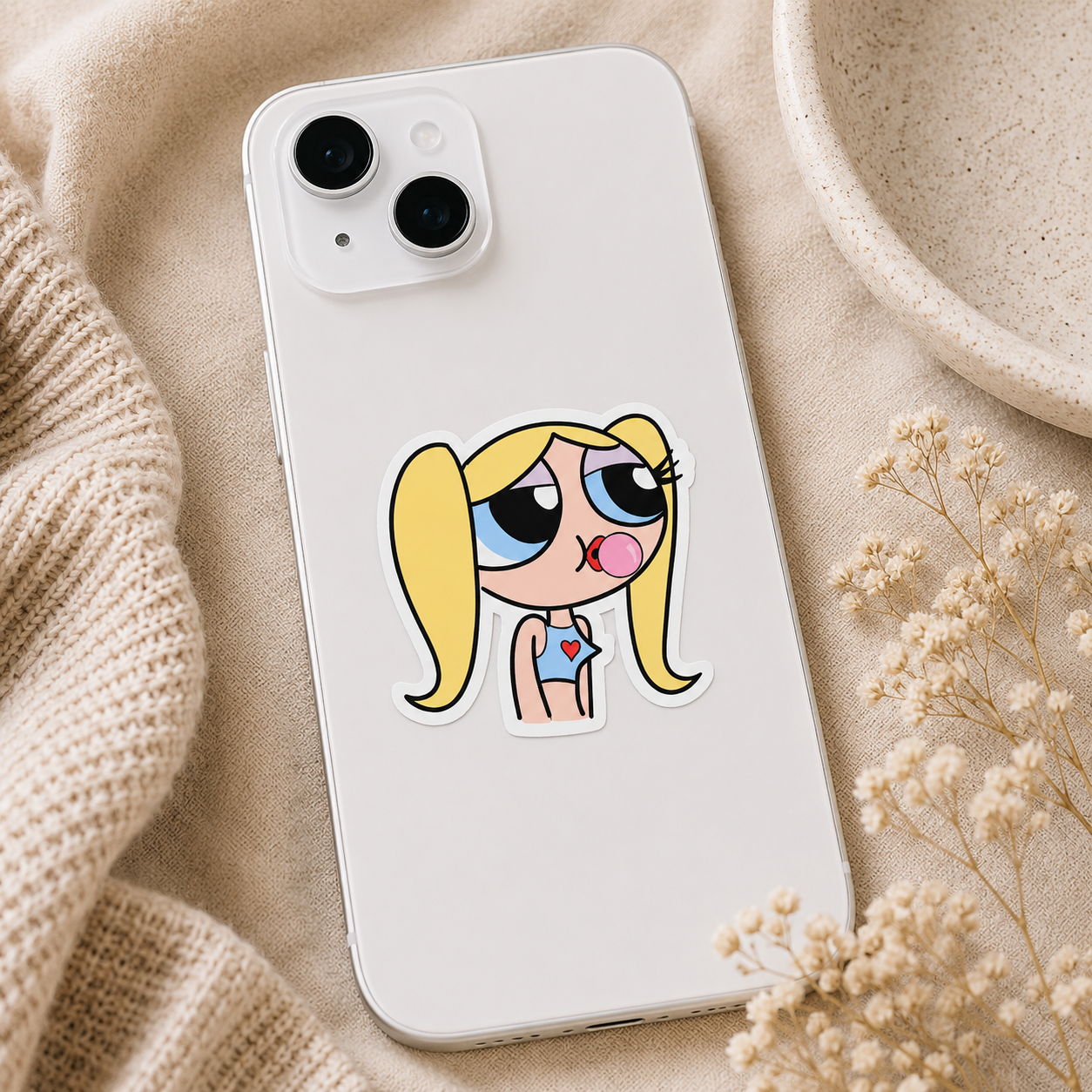 Sassy Bubblegum Girl Sticker
