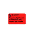 Seven Nation Army Lyrics Sticker