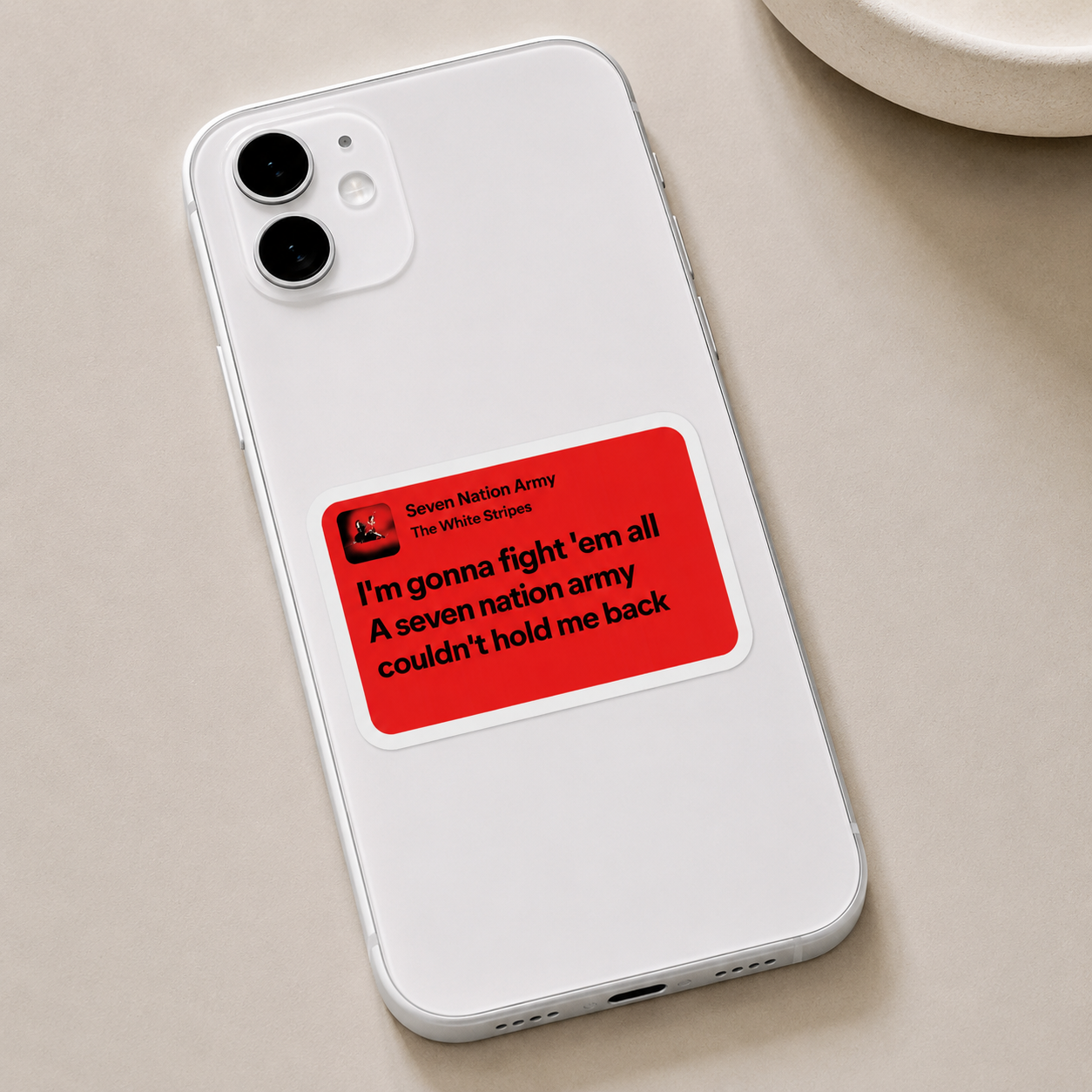 Seven Nation Army Lyrics Sticker