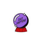 Shit Happens Crystal Ball Sticker