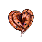 Shrimp Heart Sticker