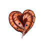 Shrimp Heart Sticker