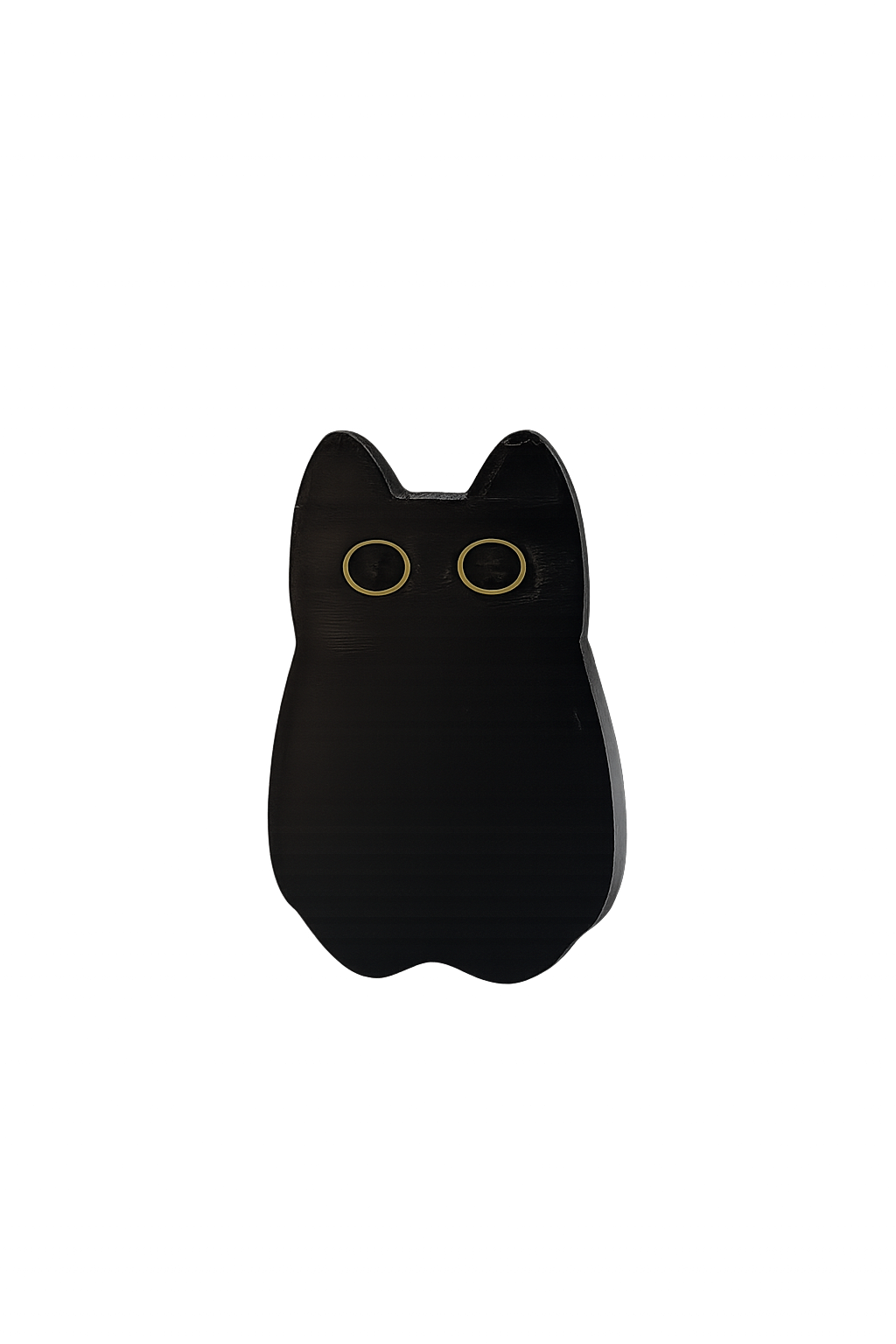 Shy Black Cat Fridge Magnet
