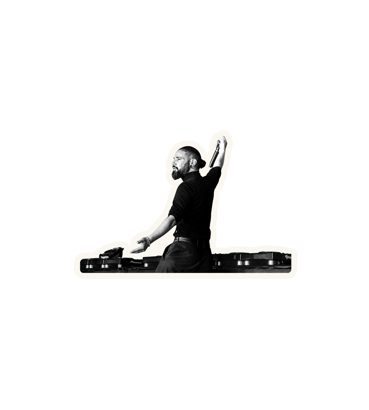 Skrillex DJing Sticker