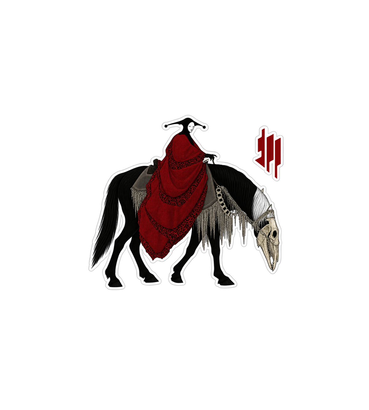 Skrillex Supersonic Horse Sticker
