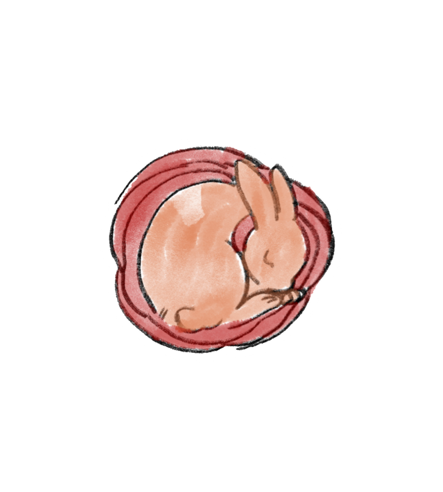 Sleepy Bunny Sticker