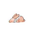 Sleepy Bunny Sticker