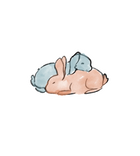 Sleepy Bunnies Sticker