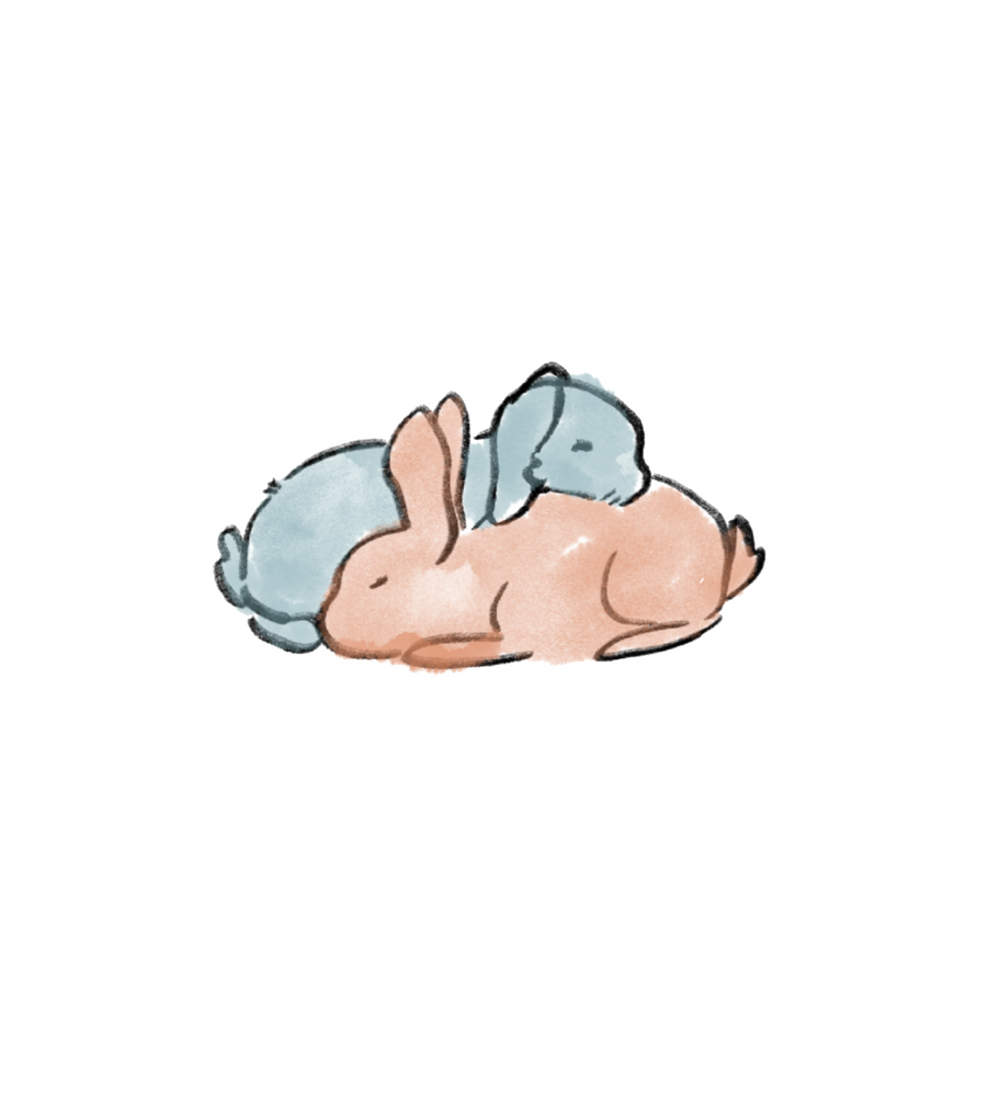Sleepy Bunnies Sticker