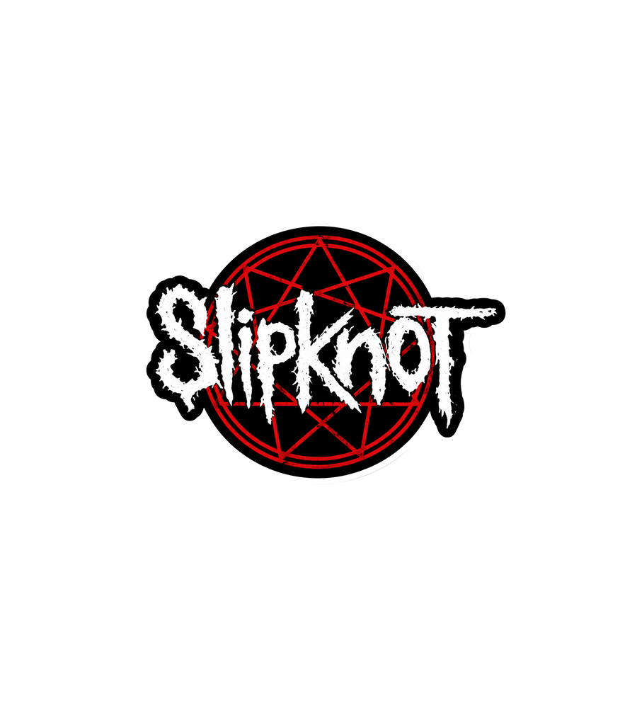 Slipknot Red Pentagram Logo Sticker