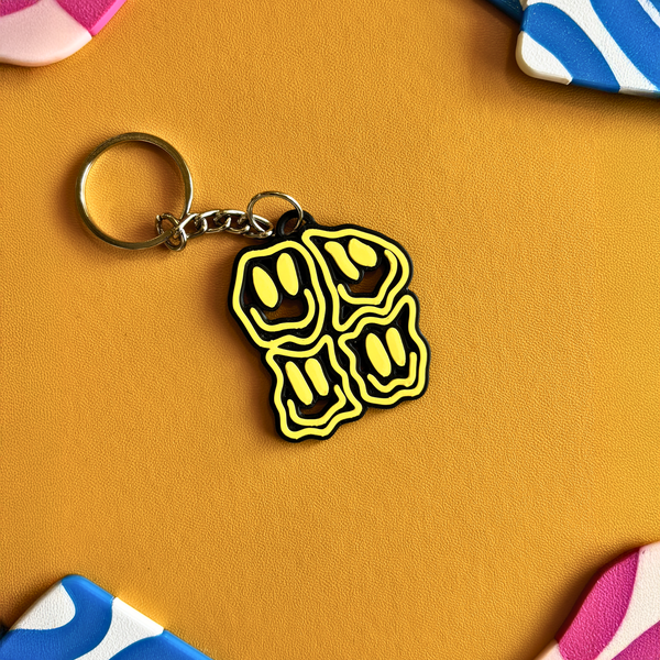 SMILE GRID Keychain