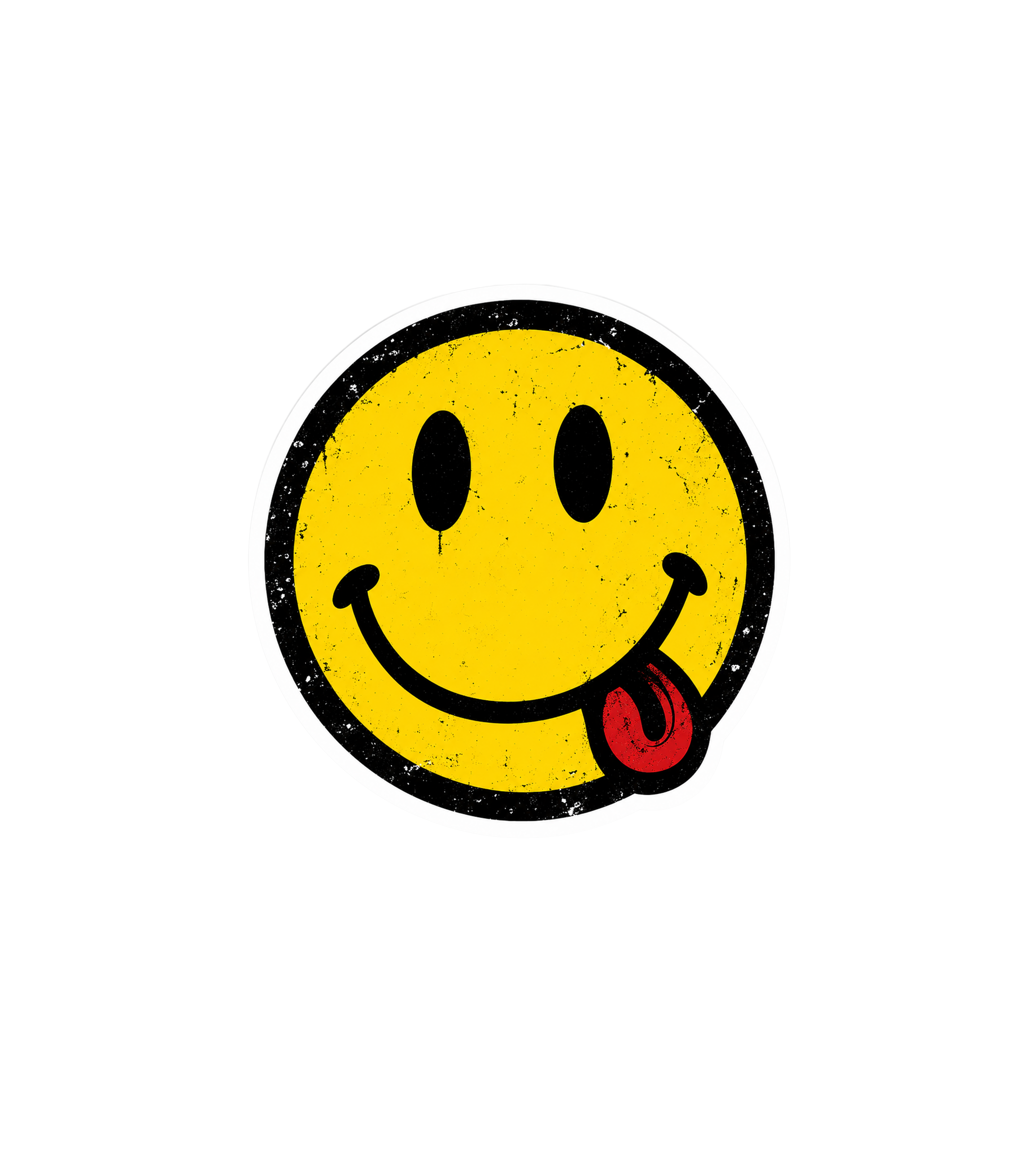 Trippy Smiley Vinyl Sticker