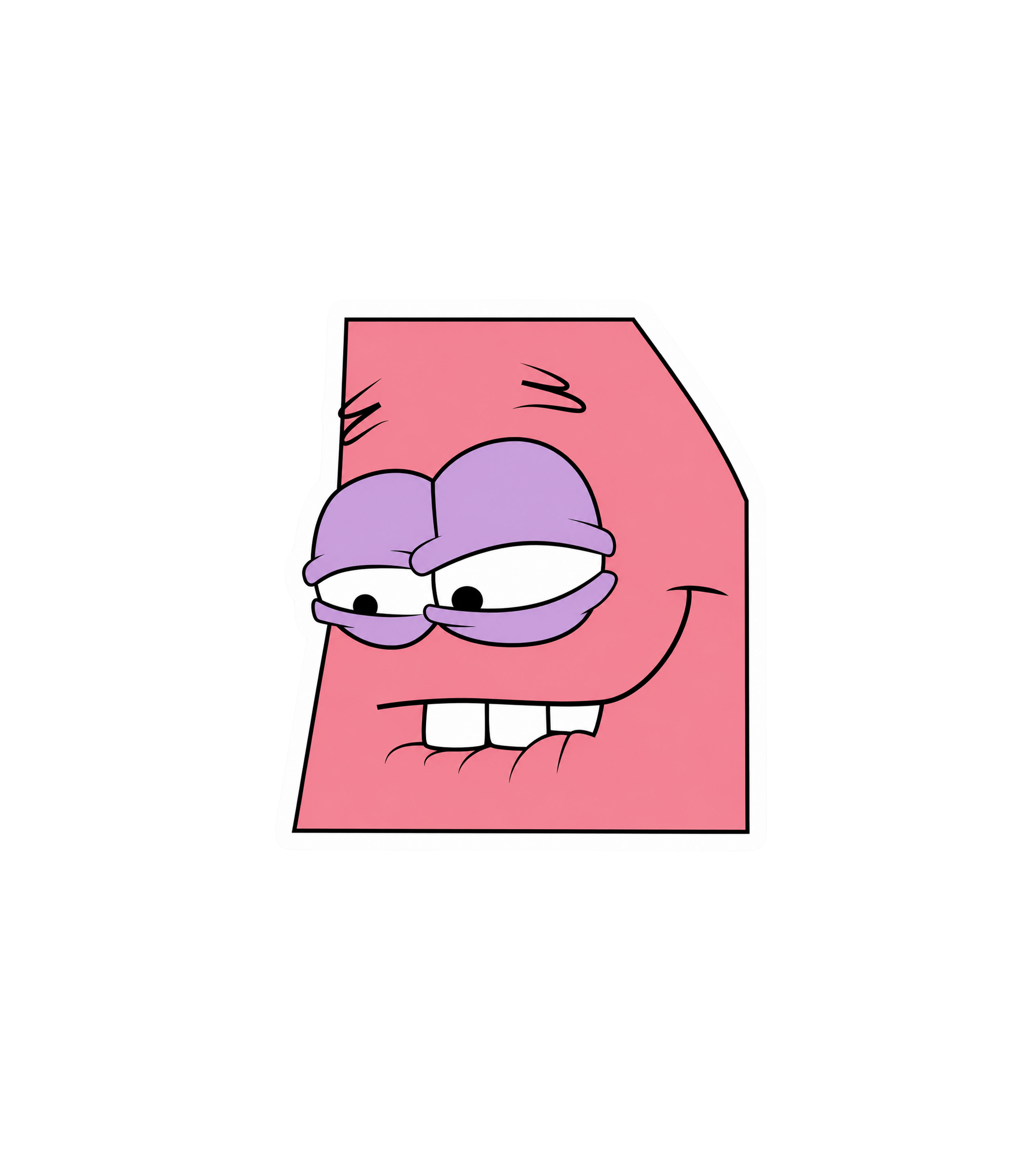 Smug Patrick Sticker