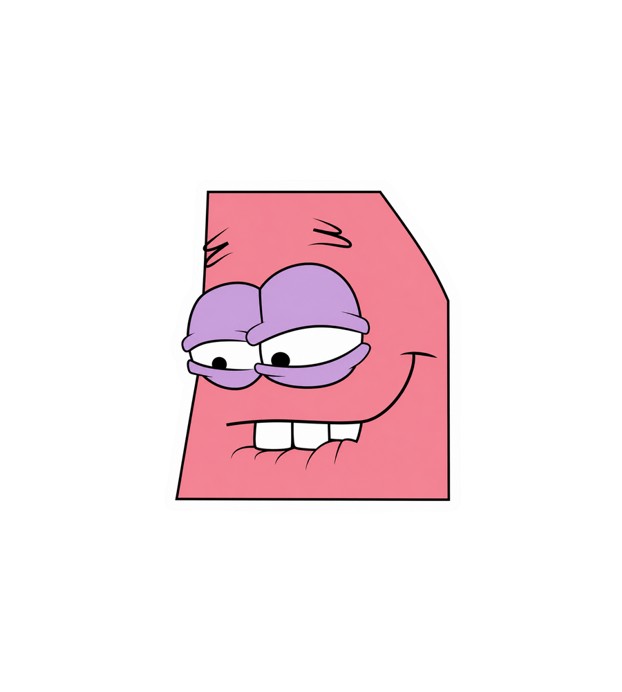 Smug Patrick Sticker