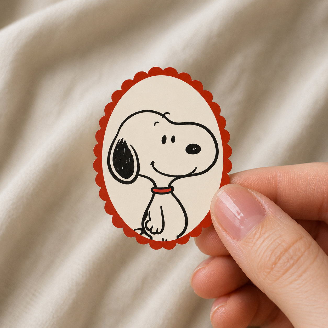 Snoopy Vintage Frame Vinyl Sticker