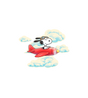 Snoopy Pilot Airplane Sticker