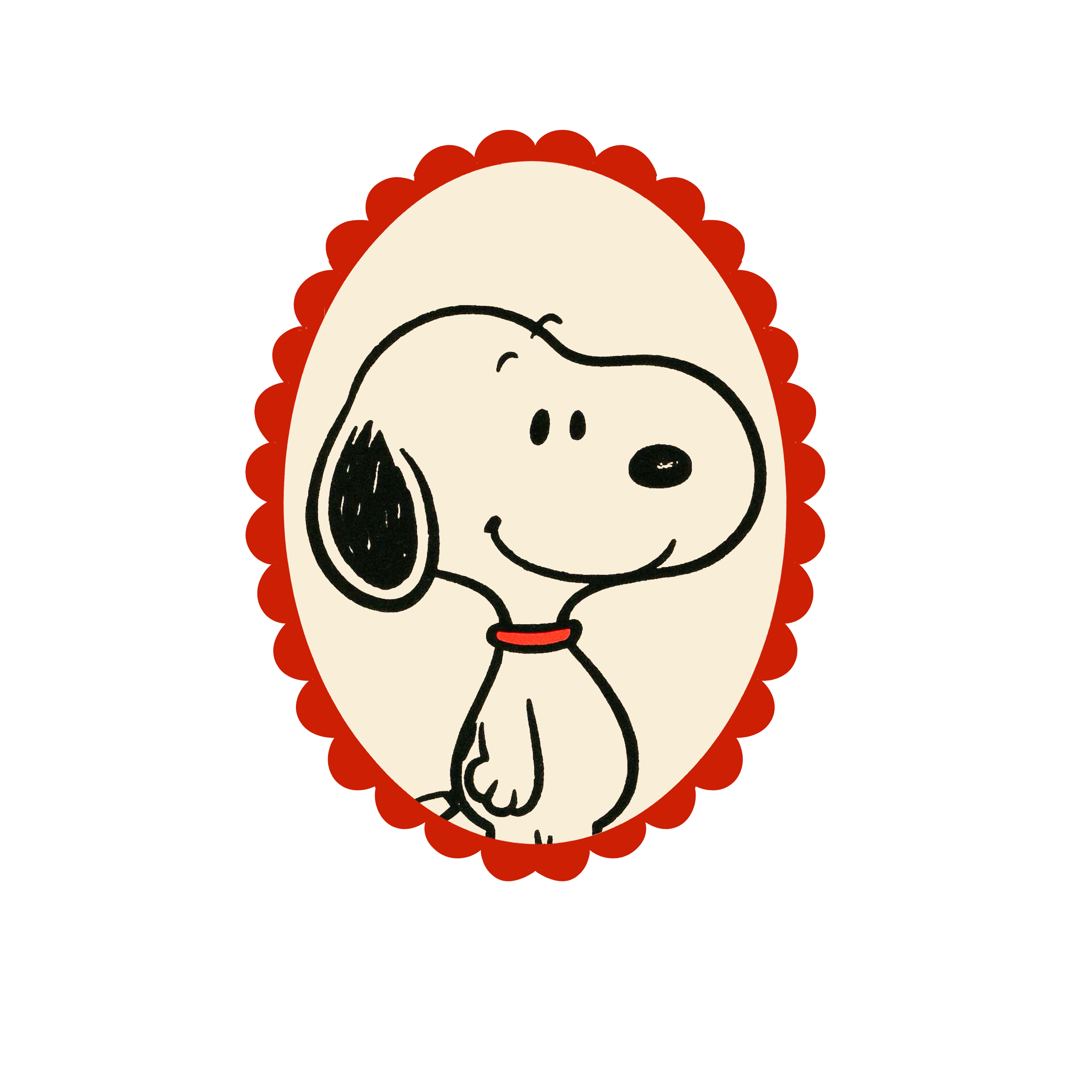 Snoopy Vintage Frame Vinyl Sticker