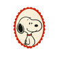 Snoopy Vintage Frame Vinyl Sticker