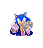 Dripped Sonic Vinyl Sticker