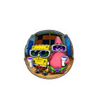 SpongeBob & Patrick Double Cup Sticker