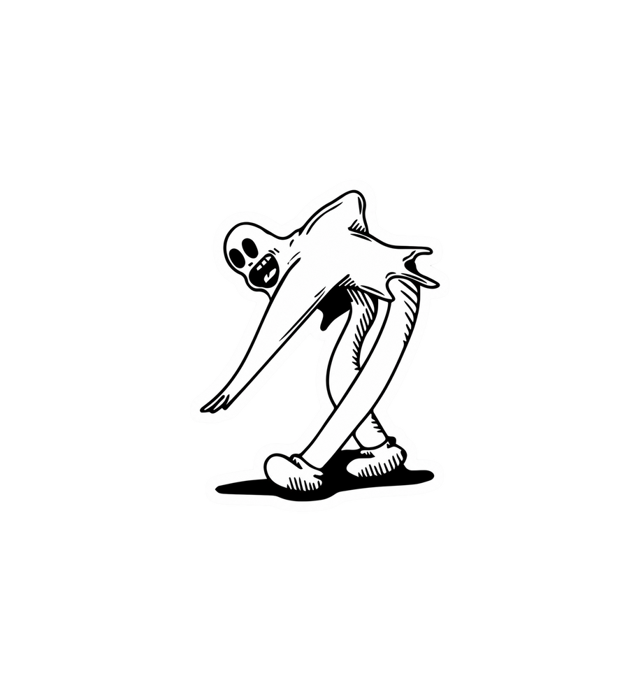Spooky Sheet Ghost Sticker