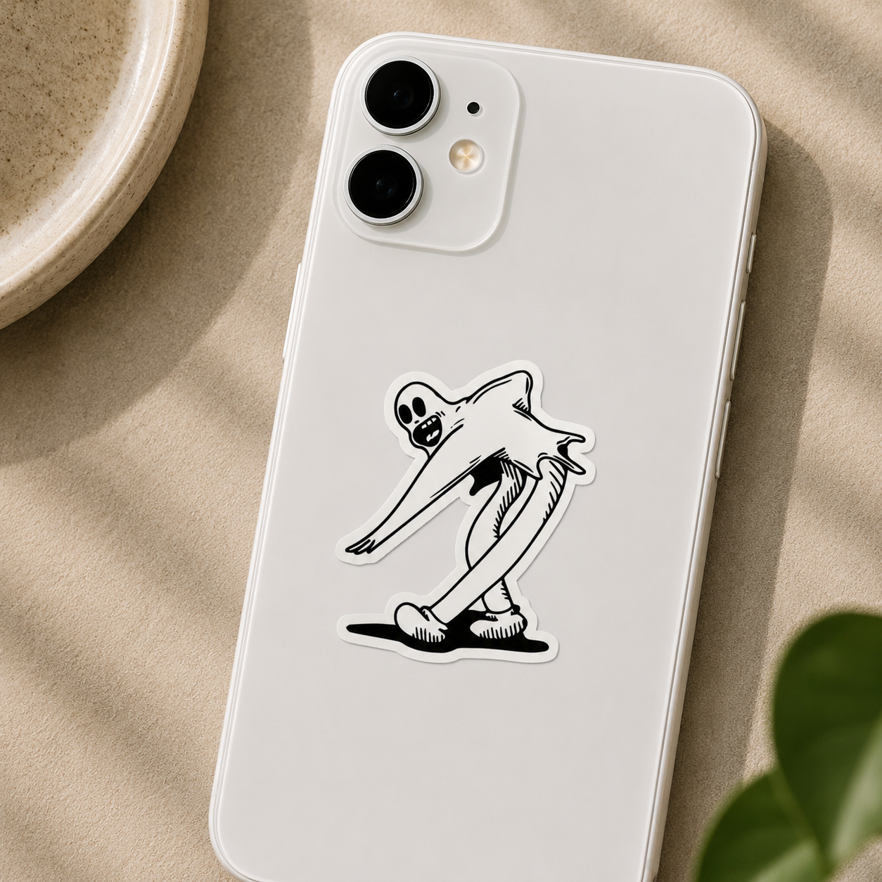 Spooky Sheet Ghost Sticker