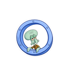 Squidward Window Sticker