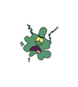 Squished Plankton Meme Sticker