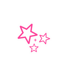 Pink Stars Vinyl Sticker
