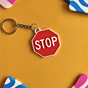 Stop Sign Keychain