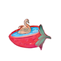Strawberry Swan Vinyl Sticker